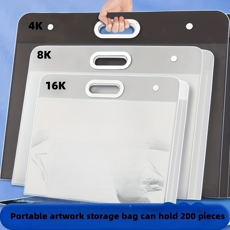 Portable Art Portfolio Case A3 Drawing Board Case With Handle, 8k