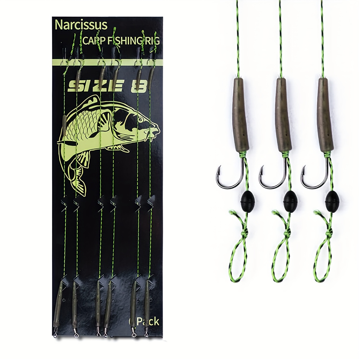 Ready Made Barbed Biodegradable Fishing Hooks With Braided Line Tied Rigs  Ideal For Carp Fishing Tackle And Feeder Leader From Bai07, $10.49