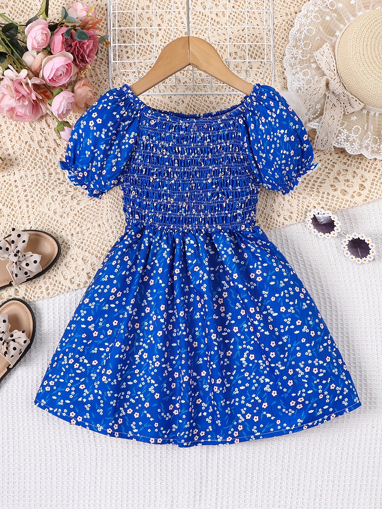 blue pants blue dress shirt Marcela Maxi Dress Blue Floral main image 0