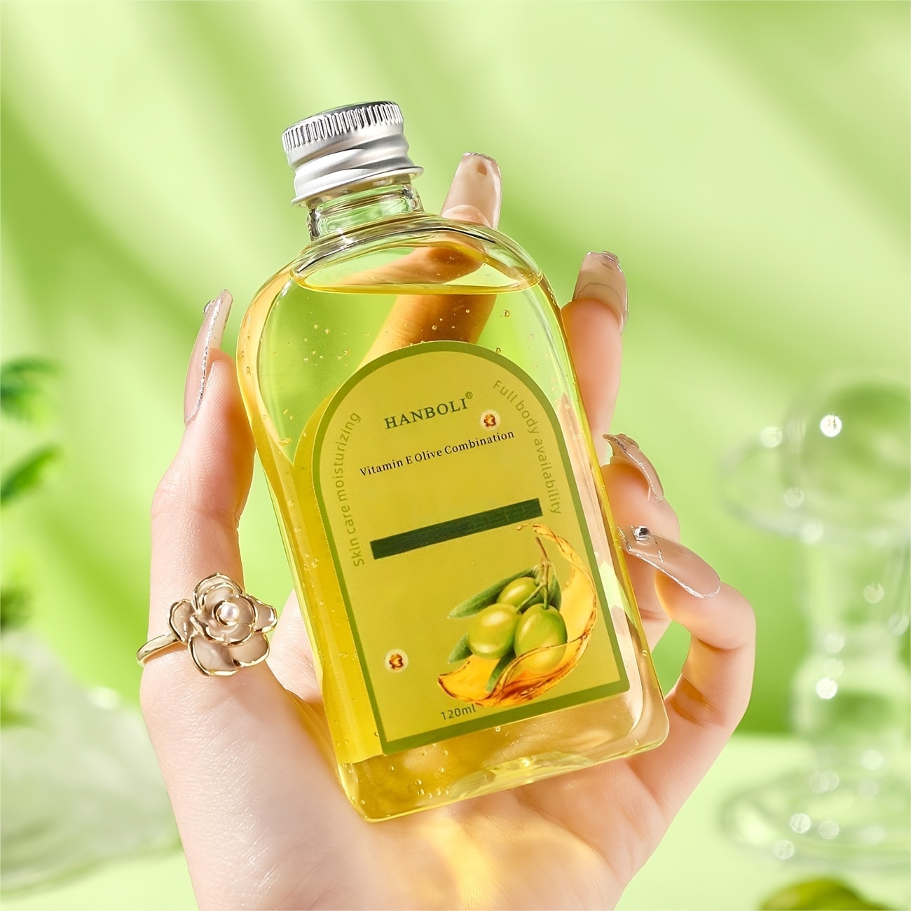 

120ml Olive Glycerin Vitamin E Olive Oil Face Moisturizing And Nourishing Essential Oil, Make Skin Smooth And Tender