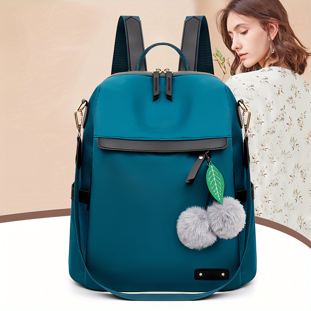 Elegant Teal Backpack for Women JUNZAN Turquoise Beach Kayaking for PU Leather Backpack  main image 3