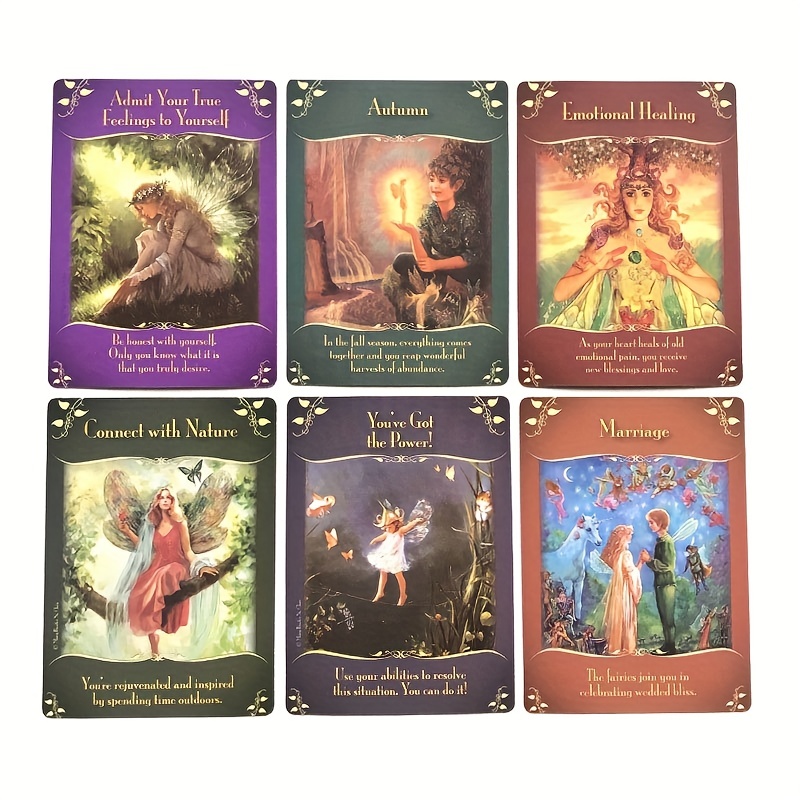 Baraja de oráculo mágico, Tarot, entretenimiento, familia, amigos, fiestas,  juego de mesa, 45 cartas Fivean unisex