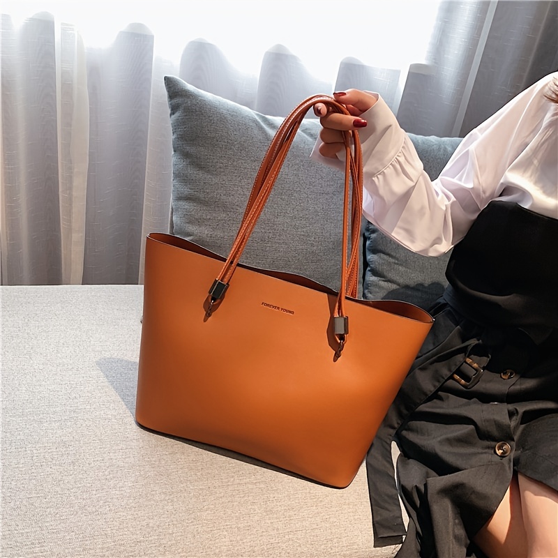 Women Tote Bags Top Handle PU Faux Leather Tote Bag Satchel Handbags Casual  Shoulder Tote Big Purse for Work Shopping