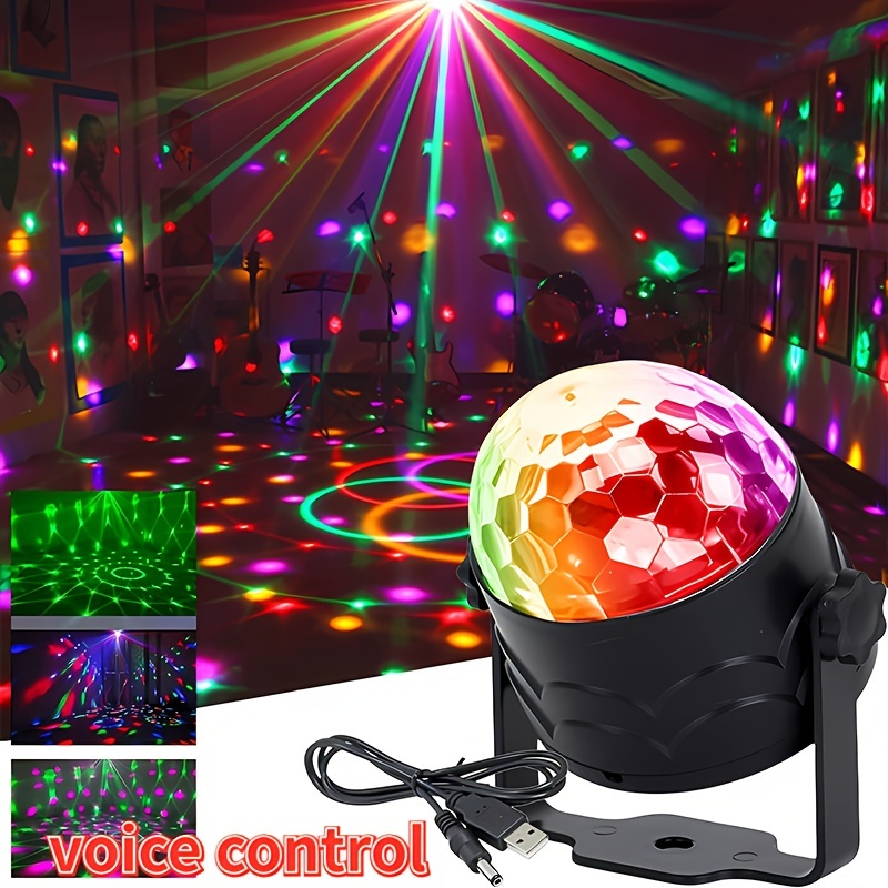 Voice Controlled Party Light Usb Light Disco Ball Light - Temu