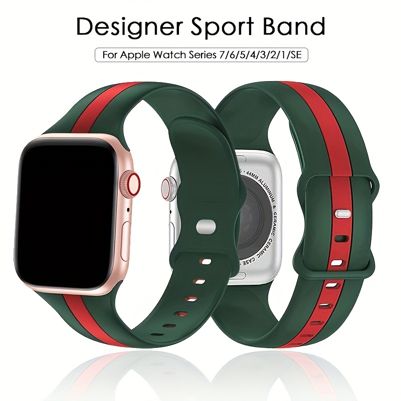 Designer Band For Apple Watch Series SE 7 6 5 4 3 2 1 for Women Men Soft