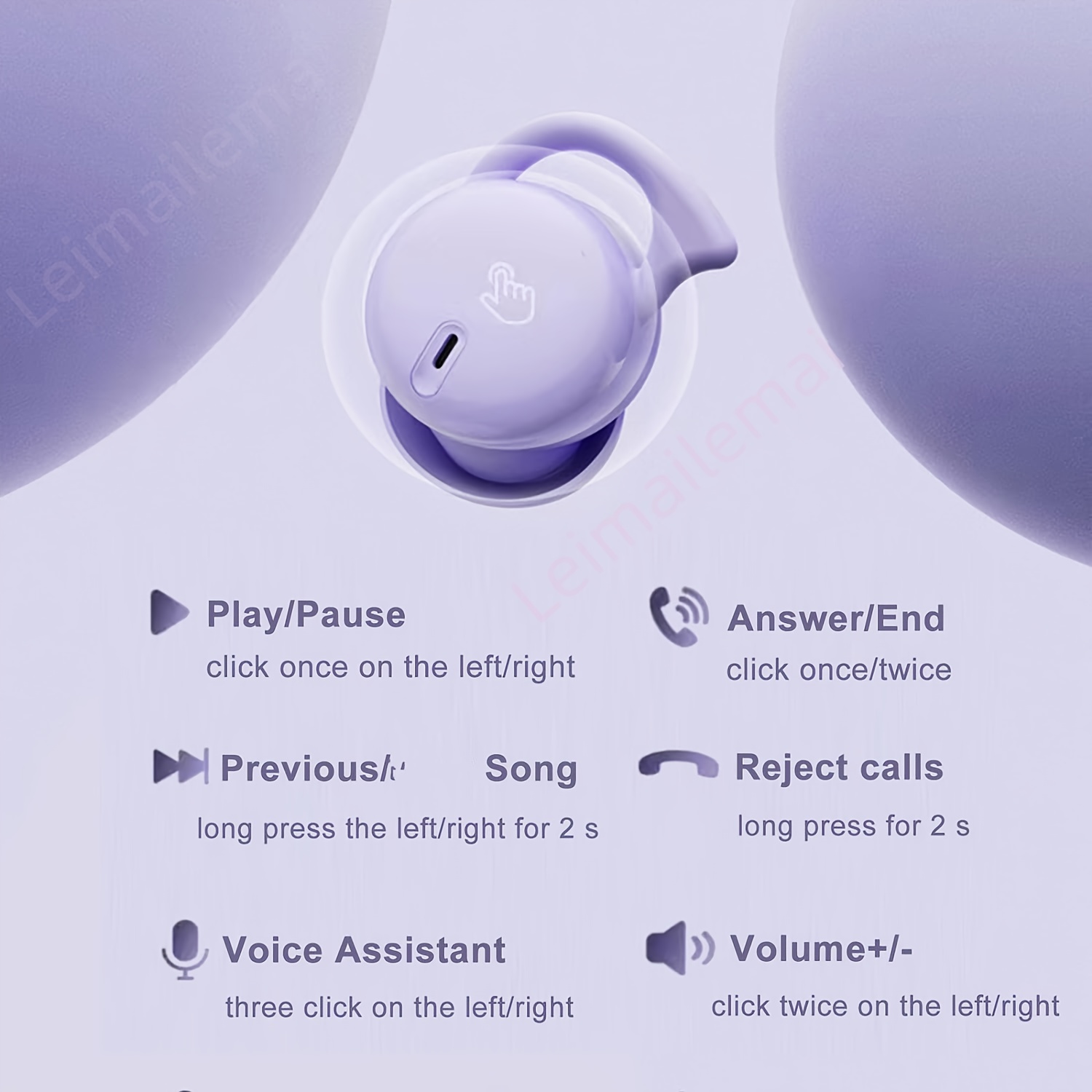 Auriculares invisibles ocultos blancos pequeños para el trabajo,  inalámbricos, Bluetooth, micro pequeños, para orejas pequeñas, cancelación  de ruido