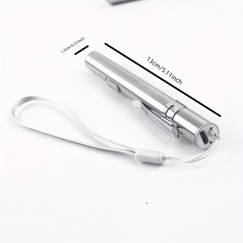 1pc 8000lumens mini penlight lamp pocket led flashlight usb rechargeable torch light details 2