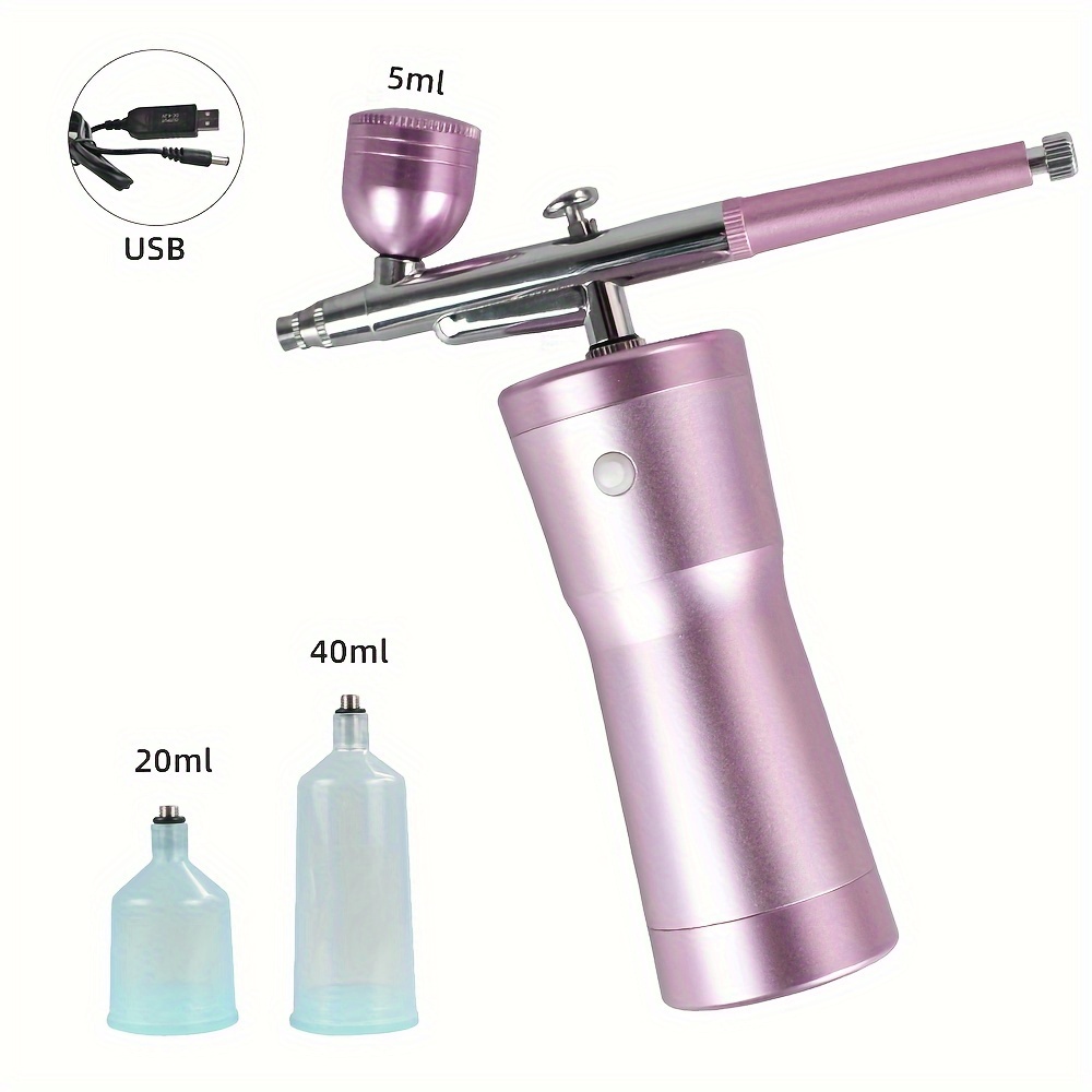 Air Compressor Kit Airbrush Sprayer Gun Nail Manicure Makeup - Temu