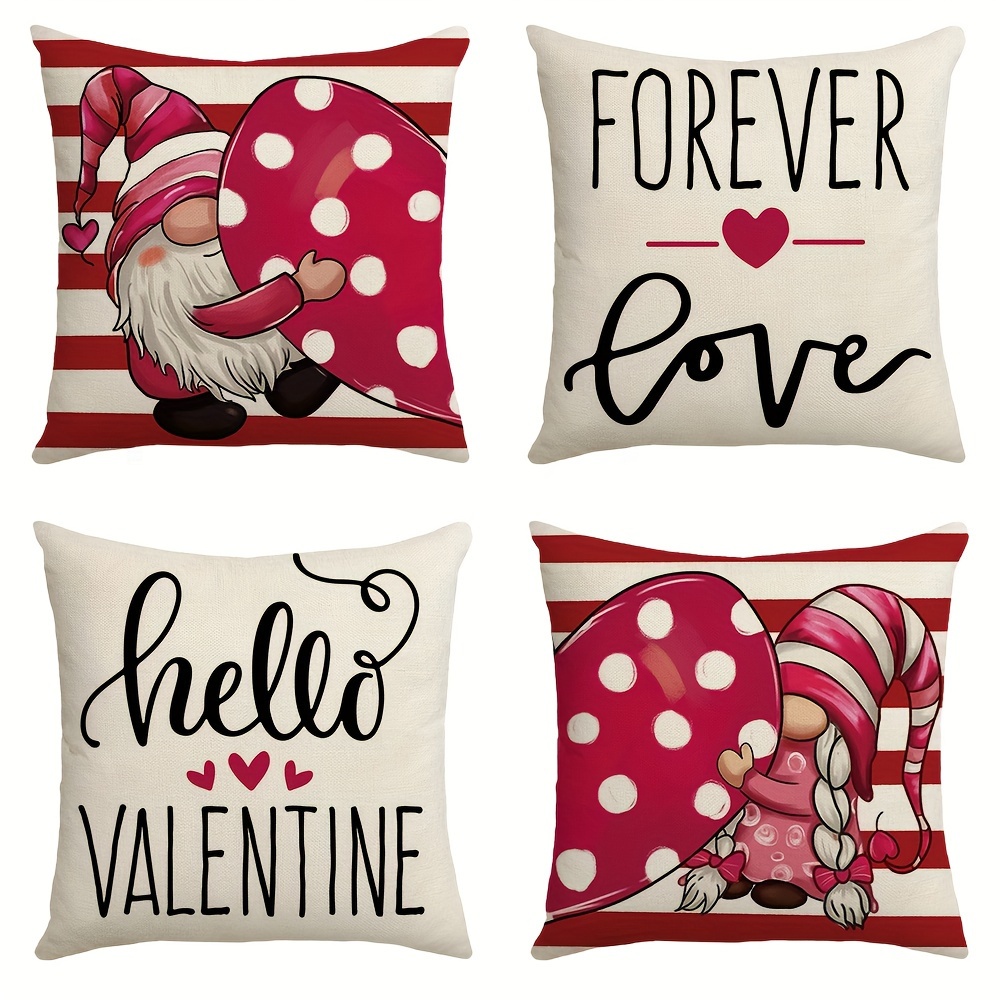 Valentine's Day Pillow Cover Love Cushion Case -  Denmark