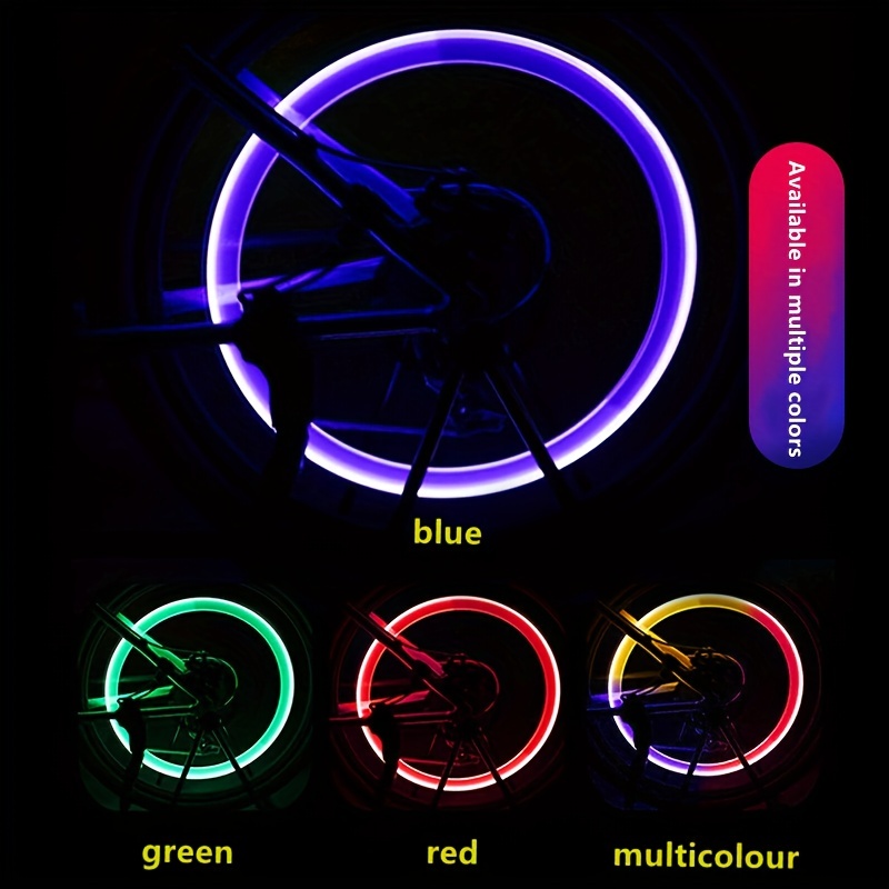 Car Led Wind Fire Wheel Vibration Tire Light Cool Wheel Hub Temu