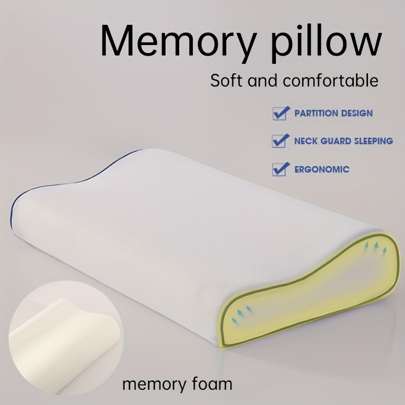 Cervical Memory Foam Pillow Contour Pillows Neck Shoulder - Temu