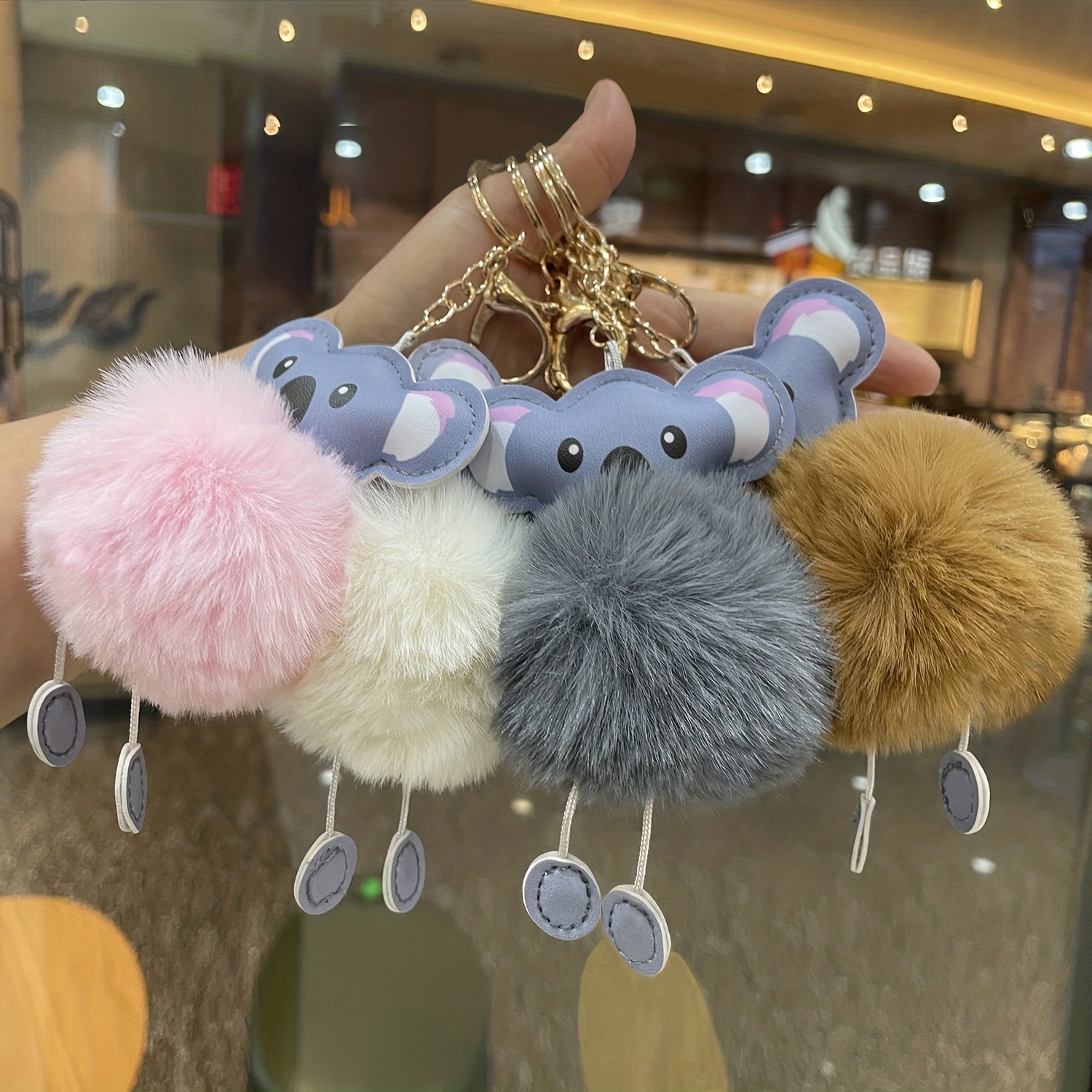 Fluffy Love Heart Pom Pom Keychain Pendant Cute Car Couple Keyring Ornament  Bag Purse Charm Accessories - Temu United Arab Emirates