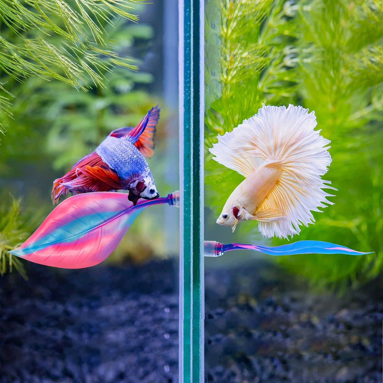 Betta Fish Rest Leaves Aquatic Plants/Fish Tank Landscape Decoration/Aquarium  Accessories For Home
