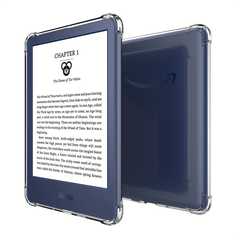 TQQ Funda Kindle Paperwhite 6,8 (11 generación de 2021) y Funda  Transparente Ebook Kindle con Edición de Firma, Ultrasuave, de TPU,  Protectora Funda