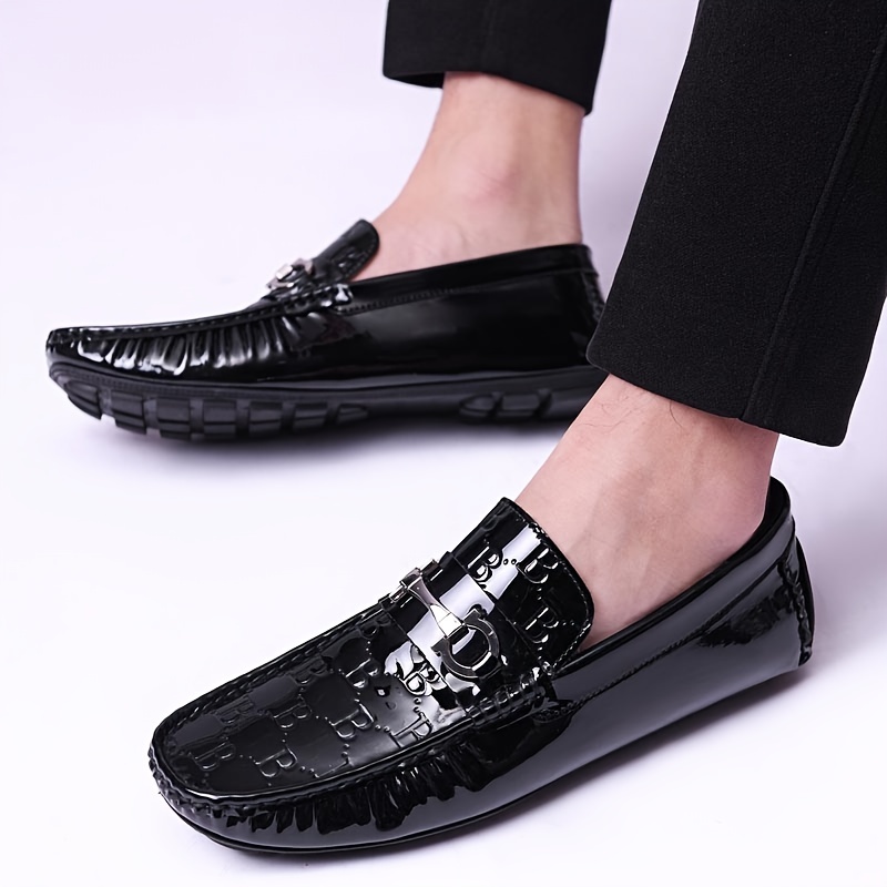 Men's Plaid Loafer Shoes Slip On B Sneakers