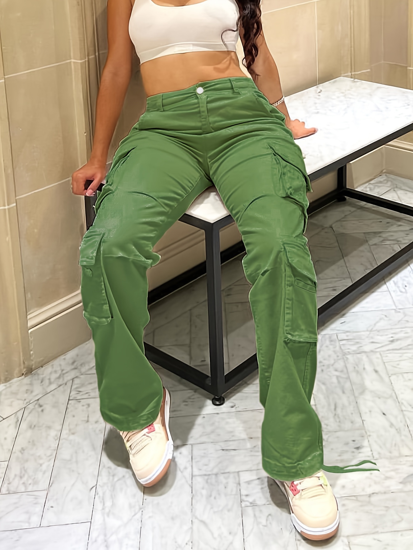 women Corduroy Flap Pocket Blouse & Pants women (Color : Mint Green, Size :  L) : Buy Online at Best Price in KSA - Souq is now : Fashion