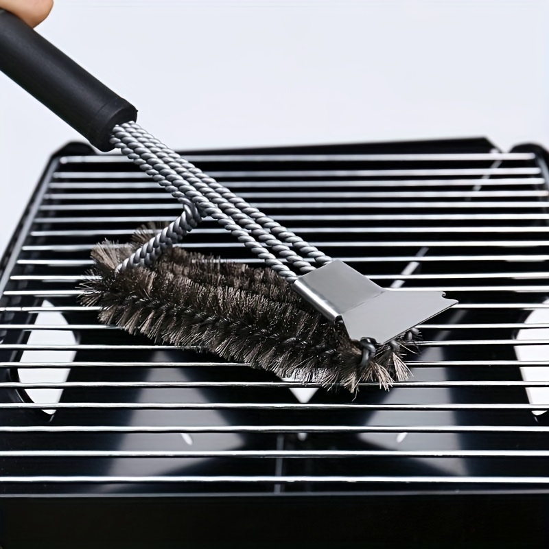 Grill Brush Set, Bbq Brush And Scraper, Barbecue Grill Brush, Two Set For  All Grill Cleaning, Best Safe Bbq Cleaner Gift, For Barbecue, Camping - Temu