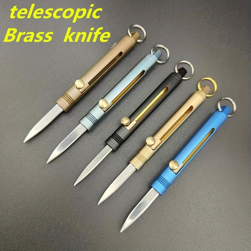 Mini Portable Stainless Steel Pocket Knife Keychain Small Utility Knife  Outdoor Self-defense Box Paper Envelope Cutter Cut Fruit - AliExpress