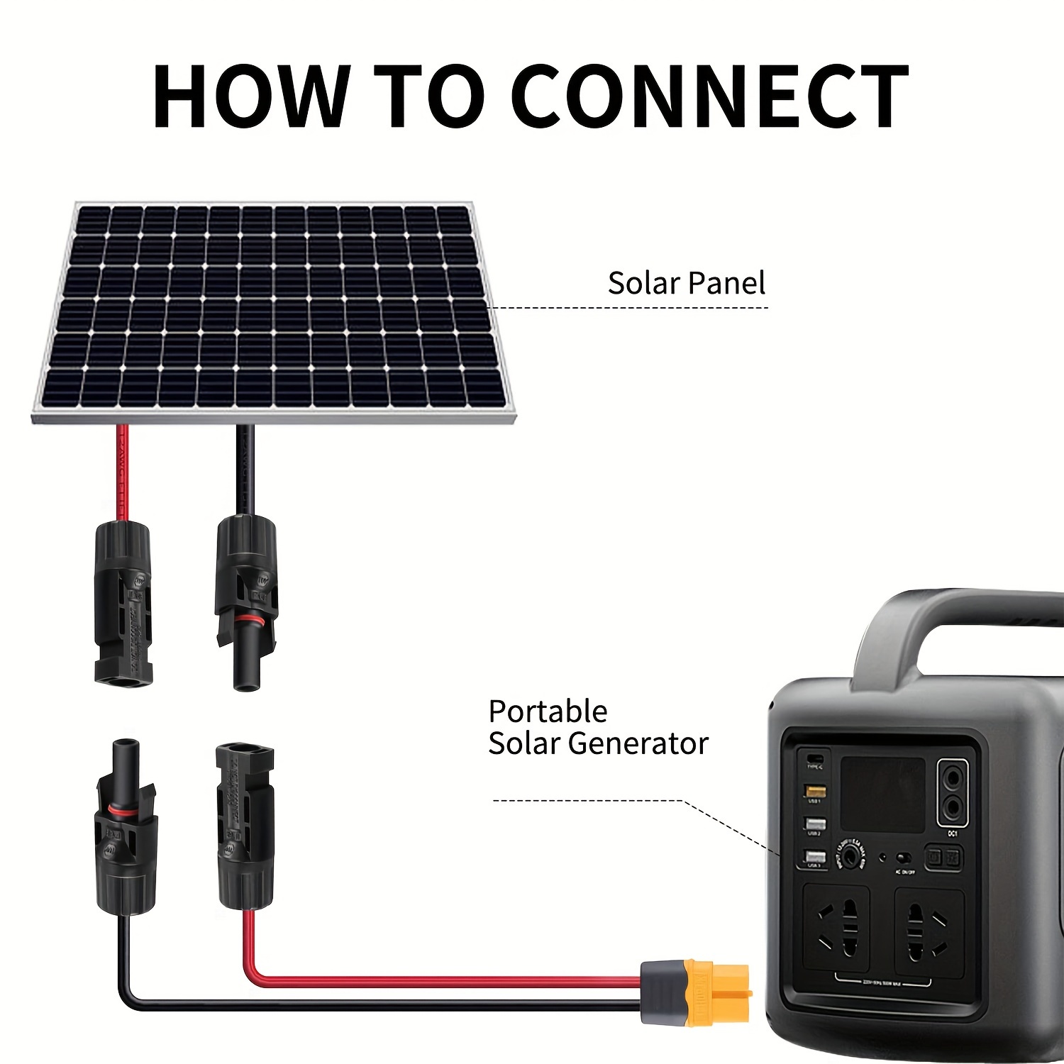 Câble d'extension de panneau solaire Solar Ext