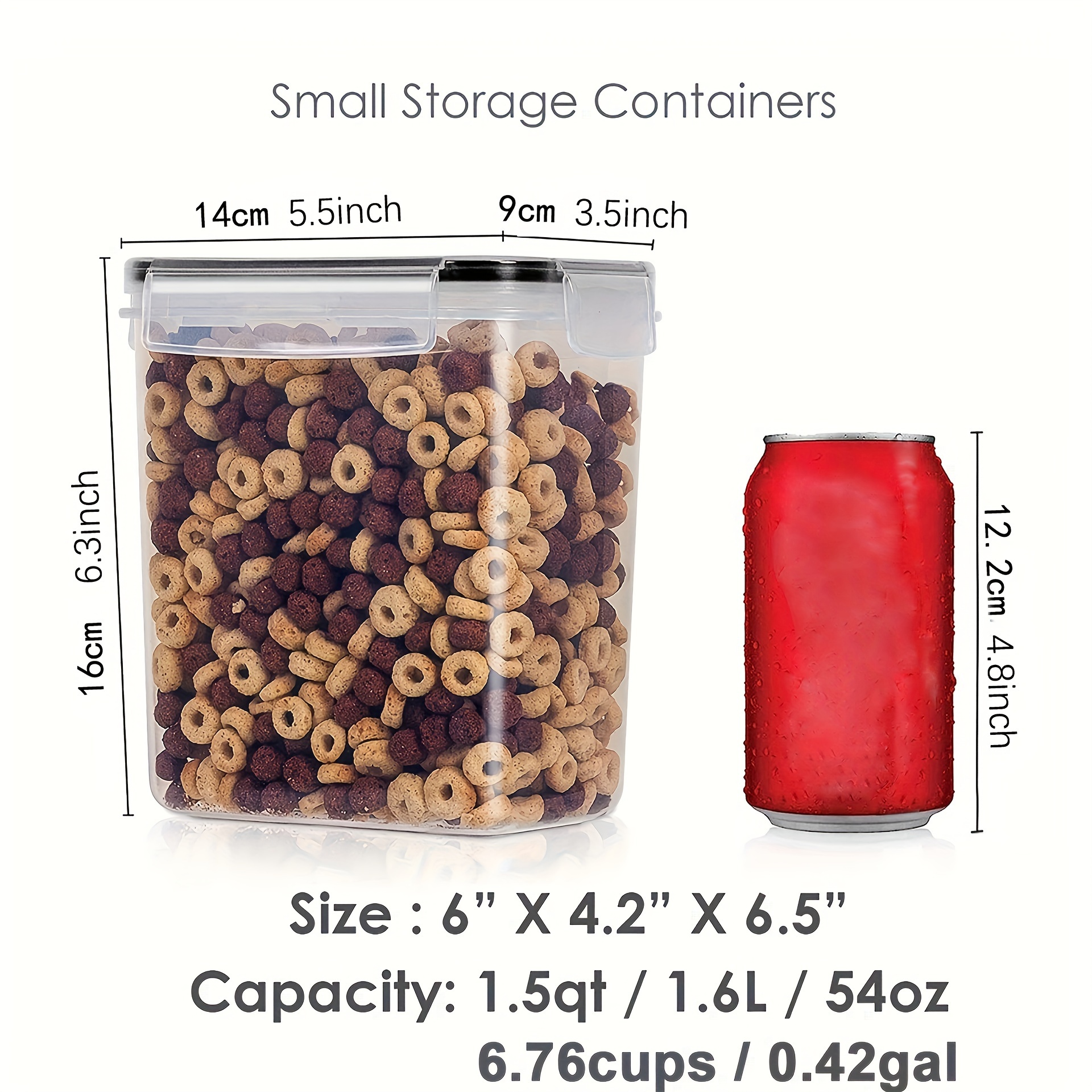 Airtight Food Storage Containers Plastic Bpa Free Pp - Temu