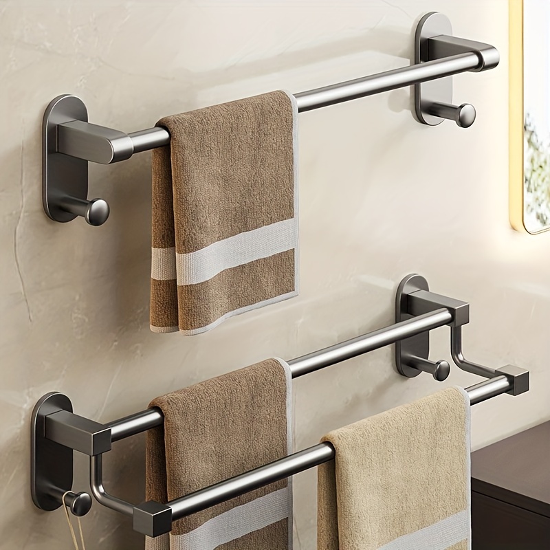 Wall Mounted Stainless Steel Towel Rack Convenient Stylish - Temu