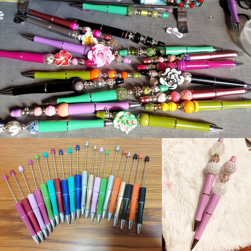 5/10Pcs Ballpoint Pen Bead DIY Custom Pen Plastic Beadable Pen Bead Pen  School Office Writing Supplies Stationery Wedding Gift - AliExpress