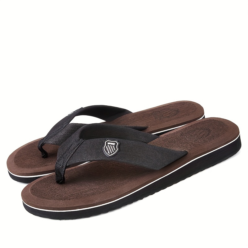 

Men's Lightweight Non-slip Flip Flops, Quick-drying Comfy Thong Sandals For Indoor Outdoor, Summer