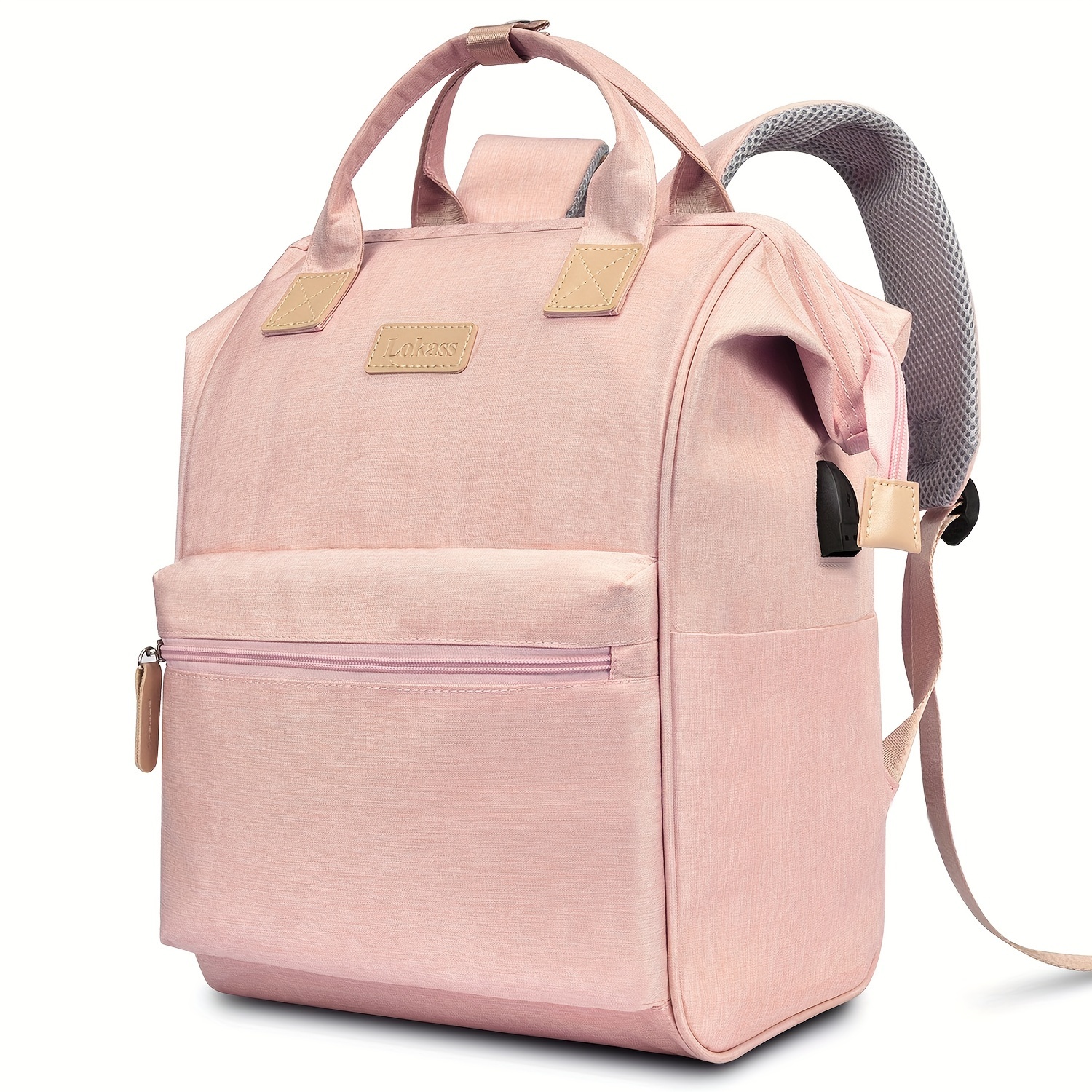 Mochila para laptop para mujer, mochila para profesores de trabajo  universitario para laptop de 15.6 pulgadas con puerto de carga USB, mochila