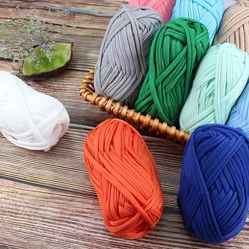  Metallic T-Shirt Yarn 140 Yards Knitting Yarn Fabric