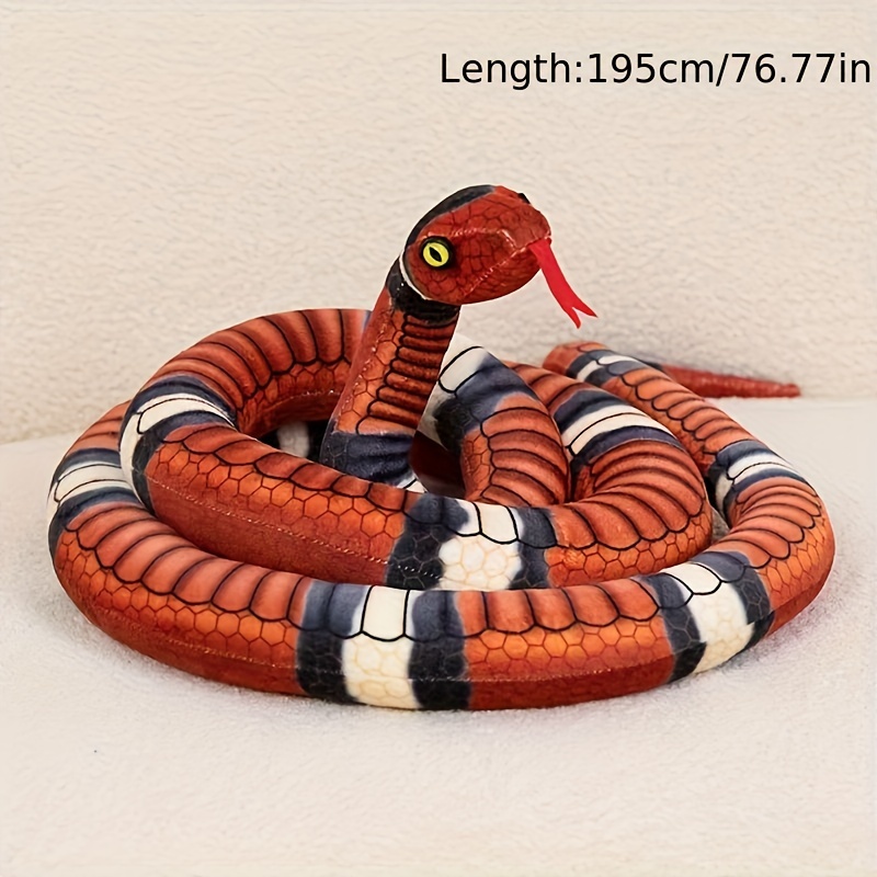 Animales de peluche de serpiente Cobras Peluche de serpiente Juguete de  simulación grande Serpiente de peluche Serpiente realista Animales de  peluche Juguetes Regalos Animales salvajes Decoraciones de fiesta