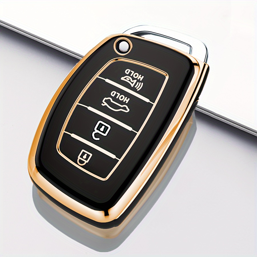 Car Key Fob Cover,Soft TPU Car Key Case Shell Full Protection For Ix35  Rondo Nato Pilot Ix25 Elantra Rena Hyuna Fiesta Car Key Cover