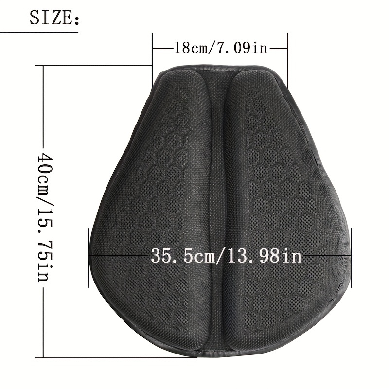 Motorcycle Seat Cushion Pad 3d Honeycomb High Elasticity Gel - Temu  Australia