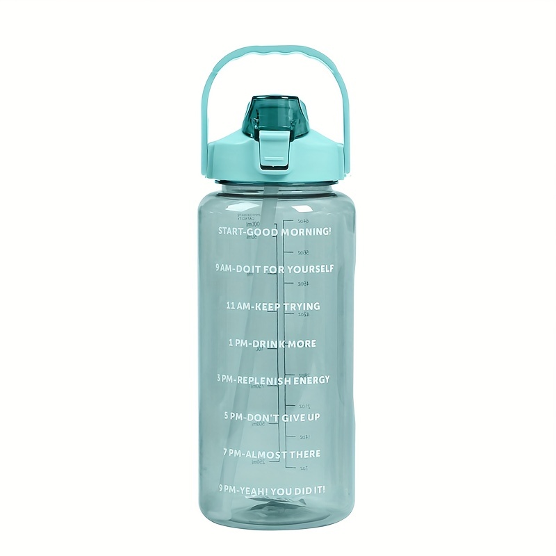 Motivational Gym Bottle for Water Cup Leakproof Drinking Bottles for Women  Men Outdoor Travel Fitness Jugs