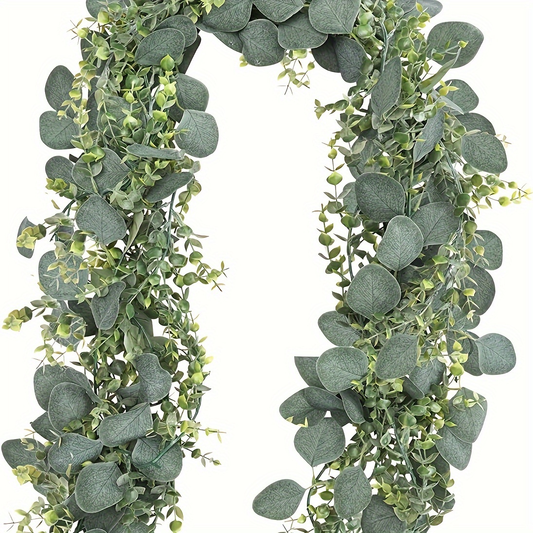 Eucalyptus Garland Artificial Faux Garland Wall Decor Silver - Temu