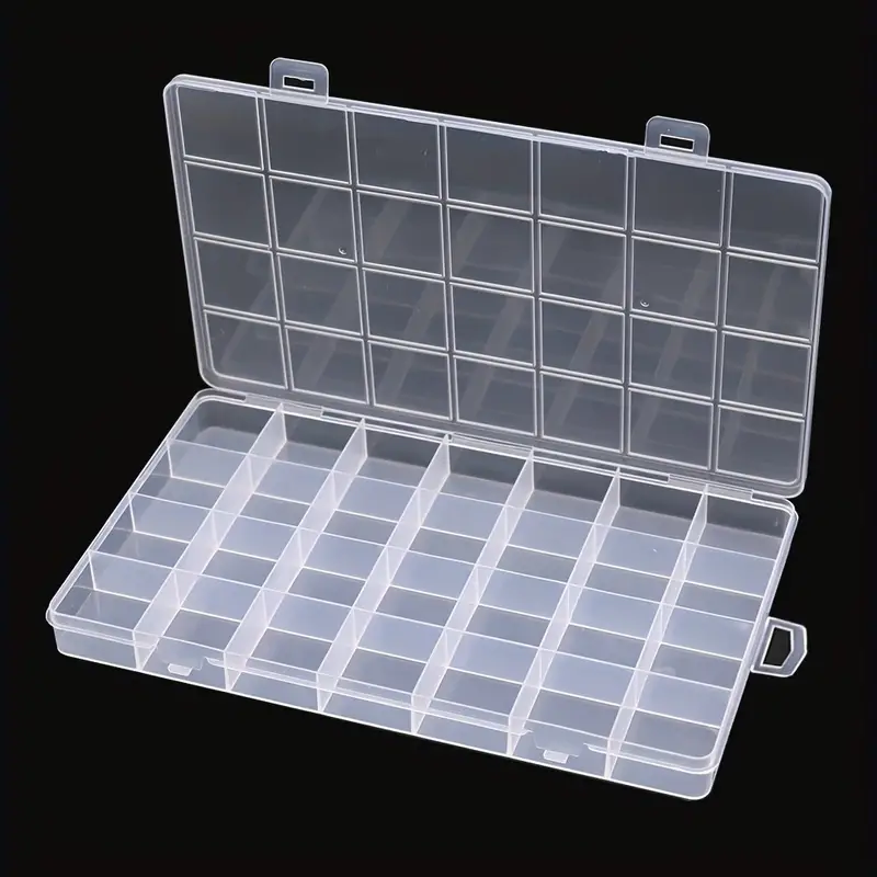 Fixed Transparent Plastic Storage Box Beaded Hardware Tool - Temu Japan