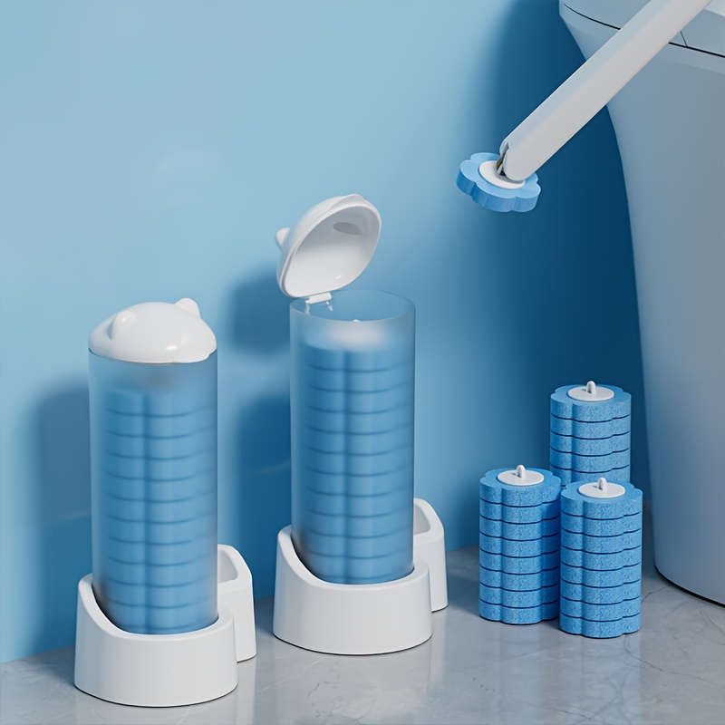 Spazzola per WC usa e getta Spazzola per pulizia a manico lungo con set di  scopino