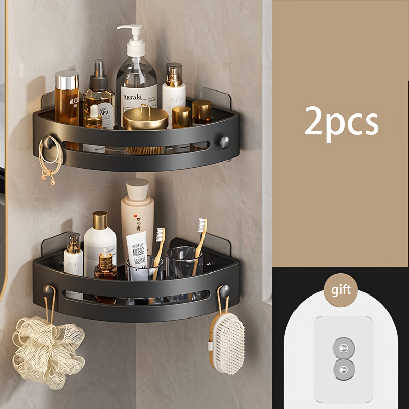 Bathroom Shelves Bathroom Storage Rack No Drilling - Temu