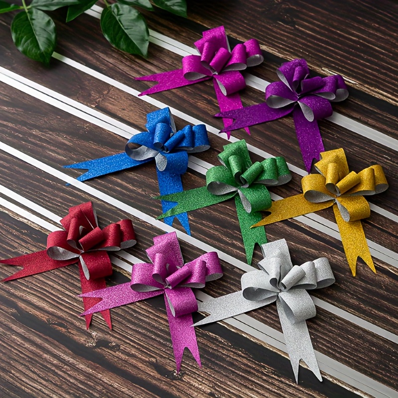 Wrapping Decorations: Bows Pull Ribbons Knots Bows For Gift - Temu