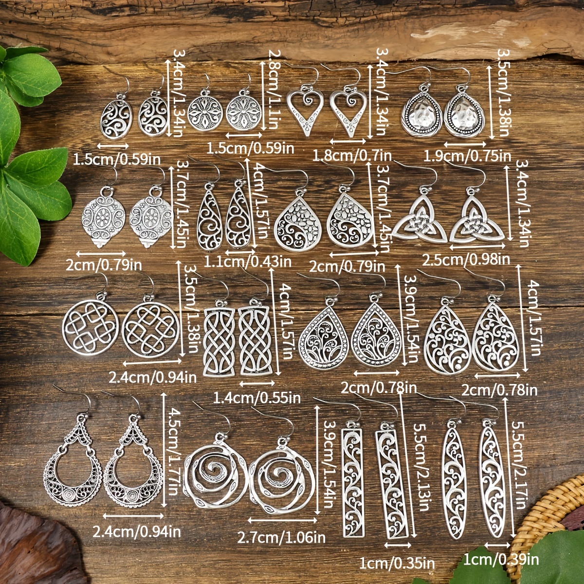 Vintage Tribal Style Women's Dangle Earrings Geometric Totem
