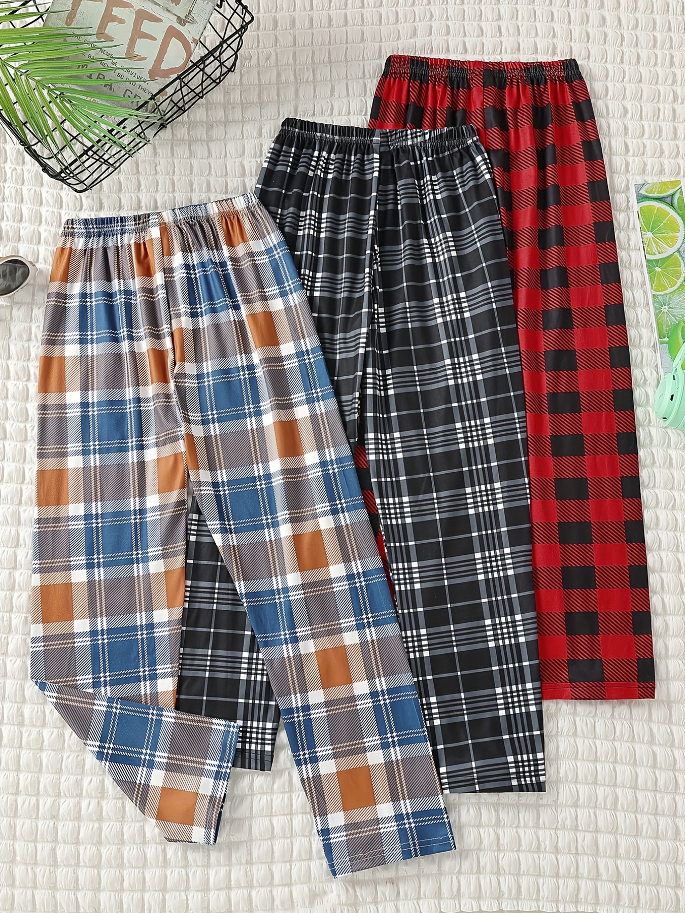 Checkered hot sale pants boys