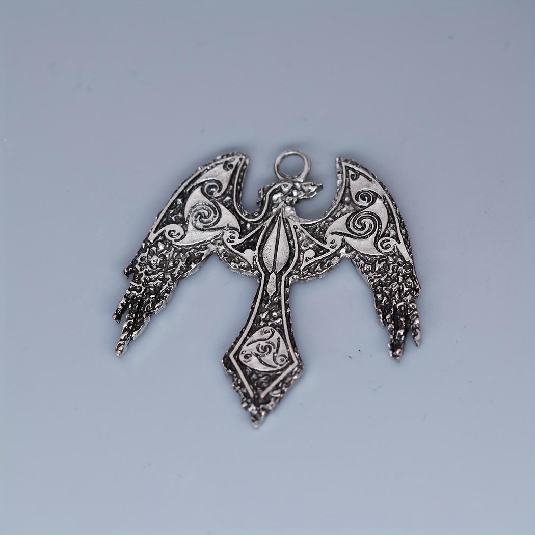 Nordic Eagle Charm Pendant for DIY Jewelry Making