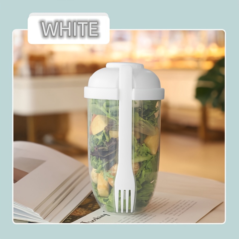 Portable Salad Cup Breakfast Salad Bowl With Fork School - Temu