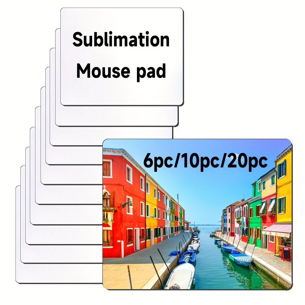 PU Mouse Pad Sublimation Blank Mouse Mat-Round