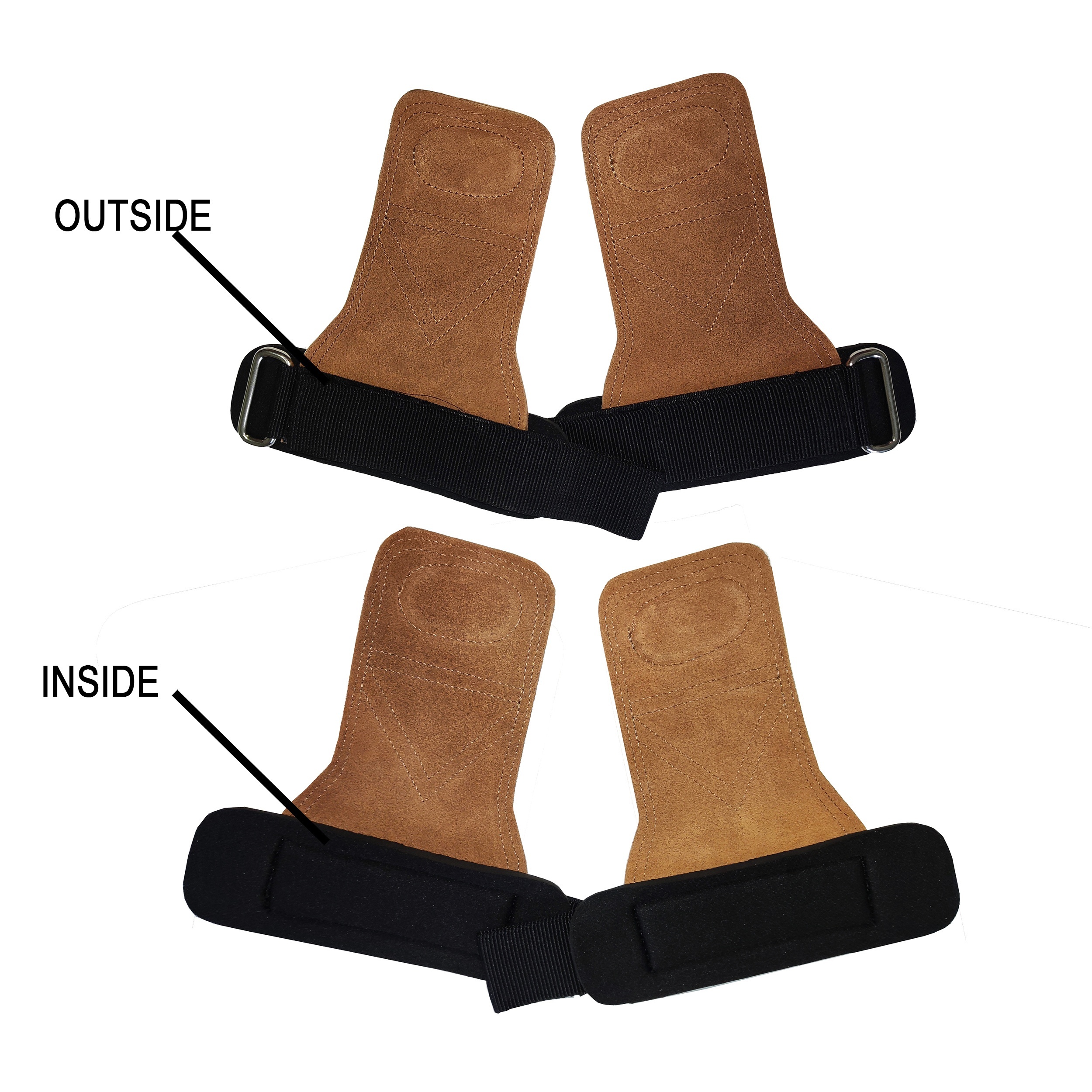 Lifting Straps | Premium Padded Weightlifting Straps - Tan