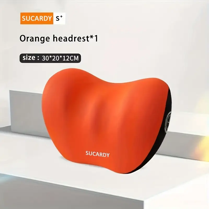New Orange Car Lumbar Pillow, Car Waist Support Cushion For Lower Back Pain  Relief While Driving