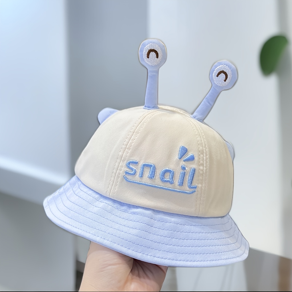 Children's Cute Snail Eye Mesh Versatile Sunshade Bucket Hat - Temu