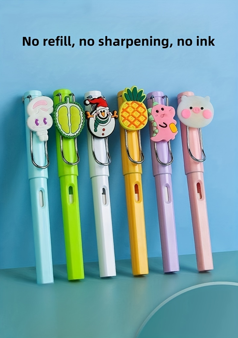 Eternal Pencil 1 Pen +36 Color Head Cartoon Fruit Pencil - Temu