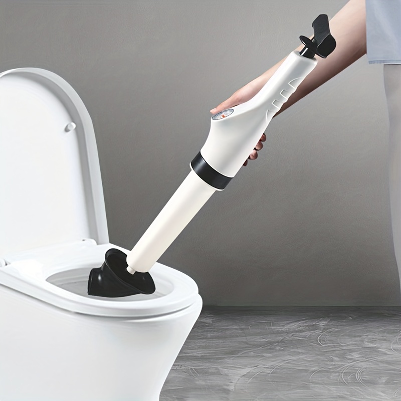 Déboucheur de Toilette Haute Pression avec 4 Têtes Remplaçables