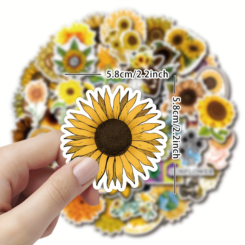 Sunflower stickers for hydro 2024 flask