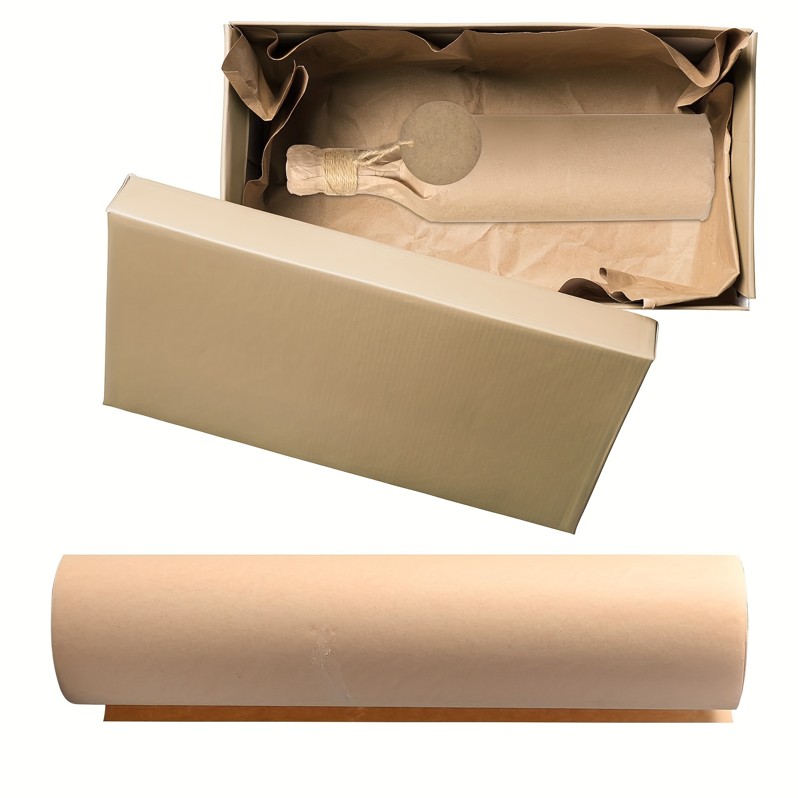 1 Roll, Brown Paper Rolls Heavy Duty Brown Kraft Paper Wrapping Paper, Gift  Wrapping, Diy Bouquet